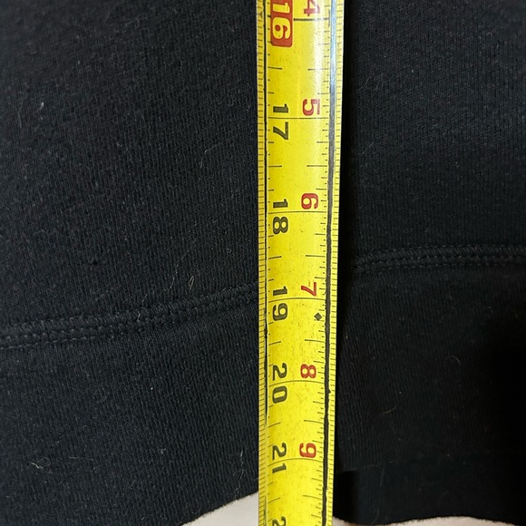 PERFECTWHITETEE JANIE FLEECE U NECK SWEATSHIRT IN BLACK SIZE SMALL - Picture 9 of 10